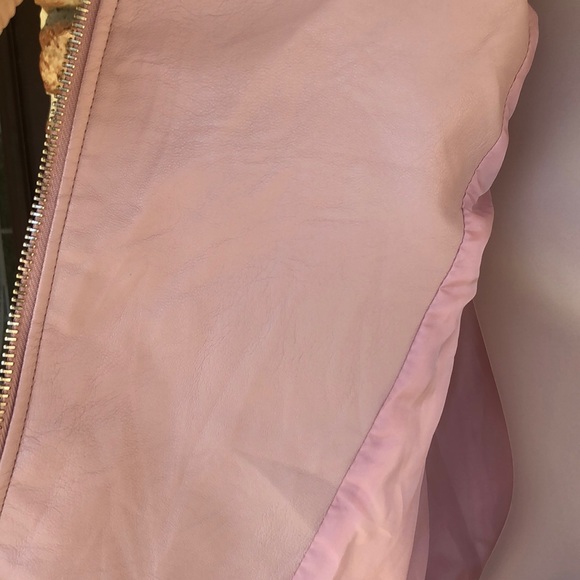 Love Tree pink faux leather bomber jacket. Lowest price today! - Picture 12 of 16